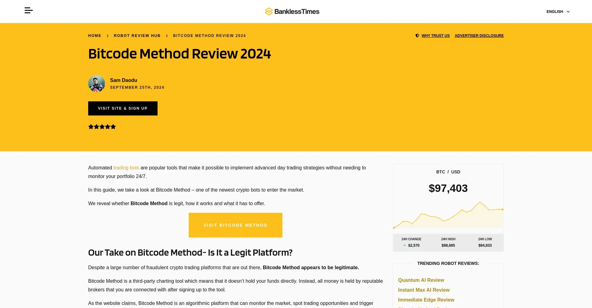 Bitcode Method opinie: co to, czy to oszustwo?