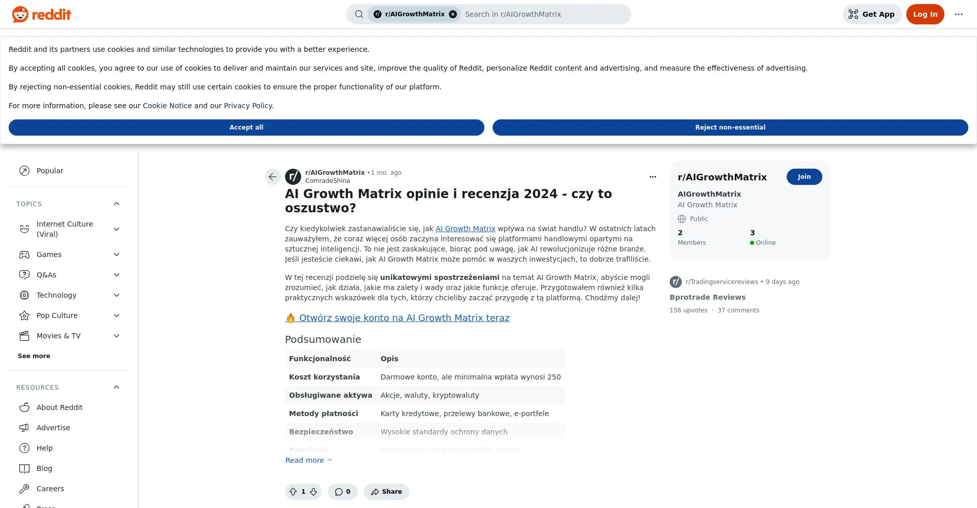 AI Growth Matrix opinie: co to, czy to oszustwo?