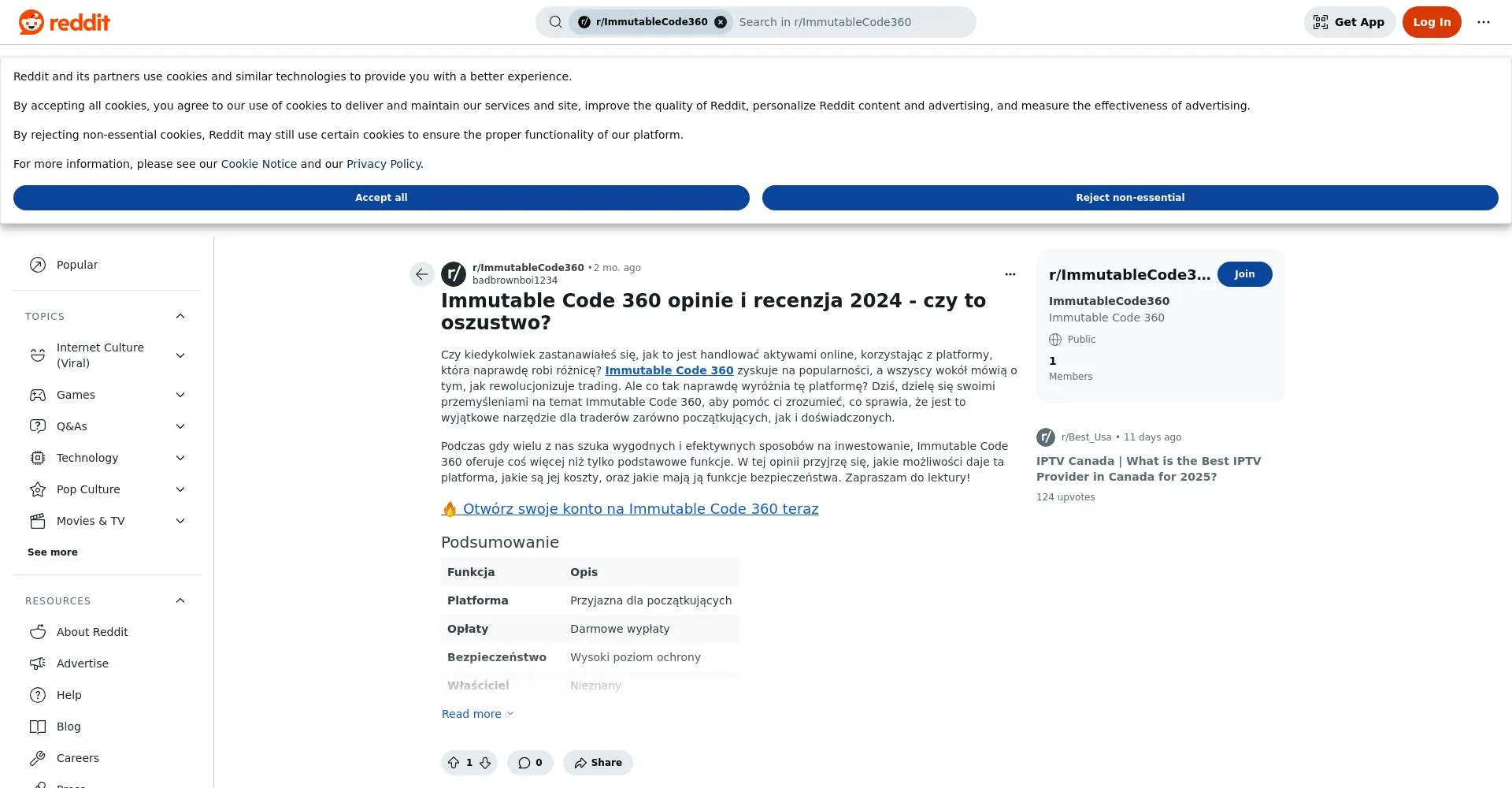 Immutable Code 360 opinie: co to, czy to oszustwo?