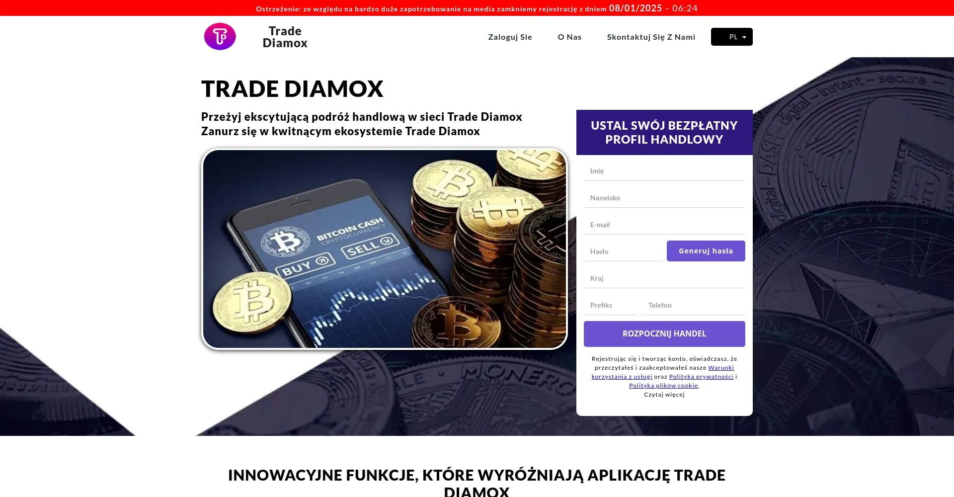 Trader Diamox opinie: co to, czy to oszustwo?